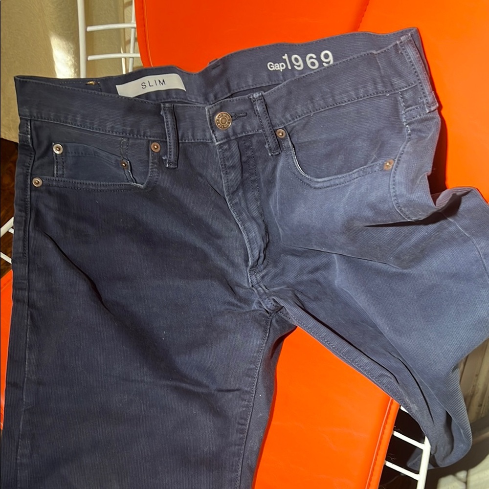 GAP Men's Slim Jeans - Dark Blue